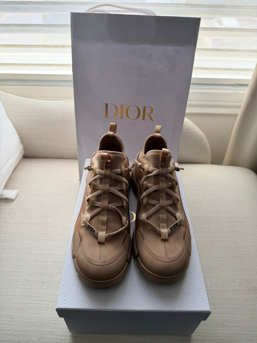 Dior Beige Runner Sneakers